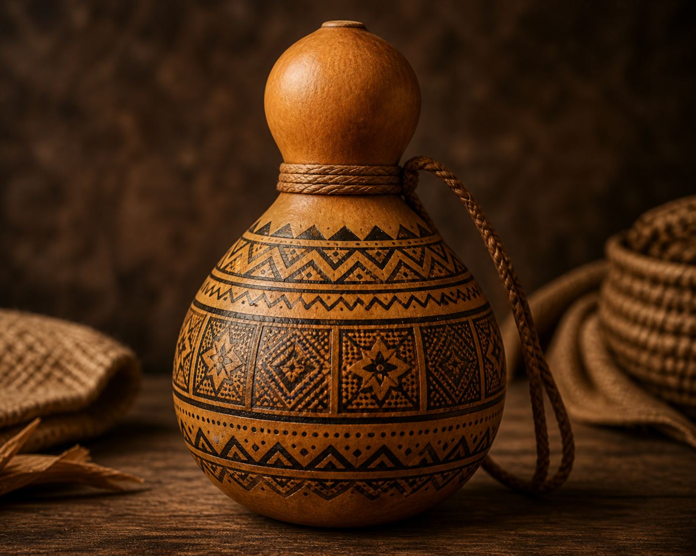 Decorated Swahili gourd